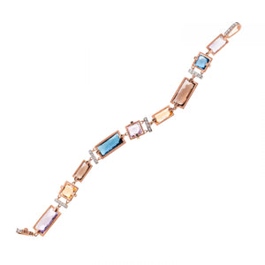 Profondon Blu bracelet with diamonds