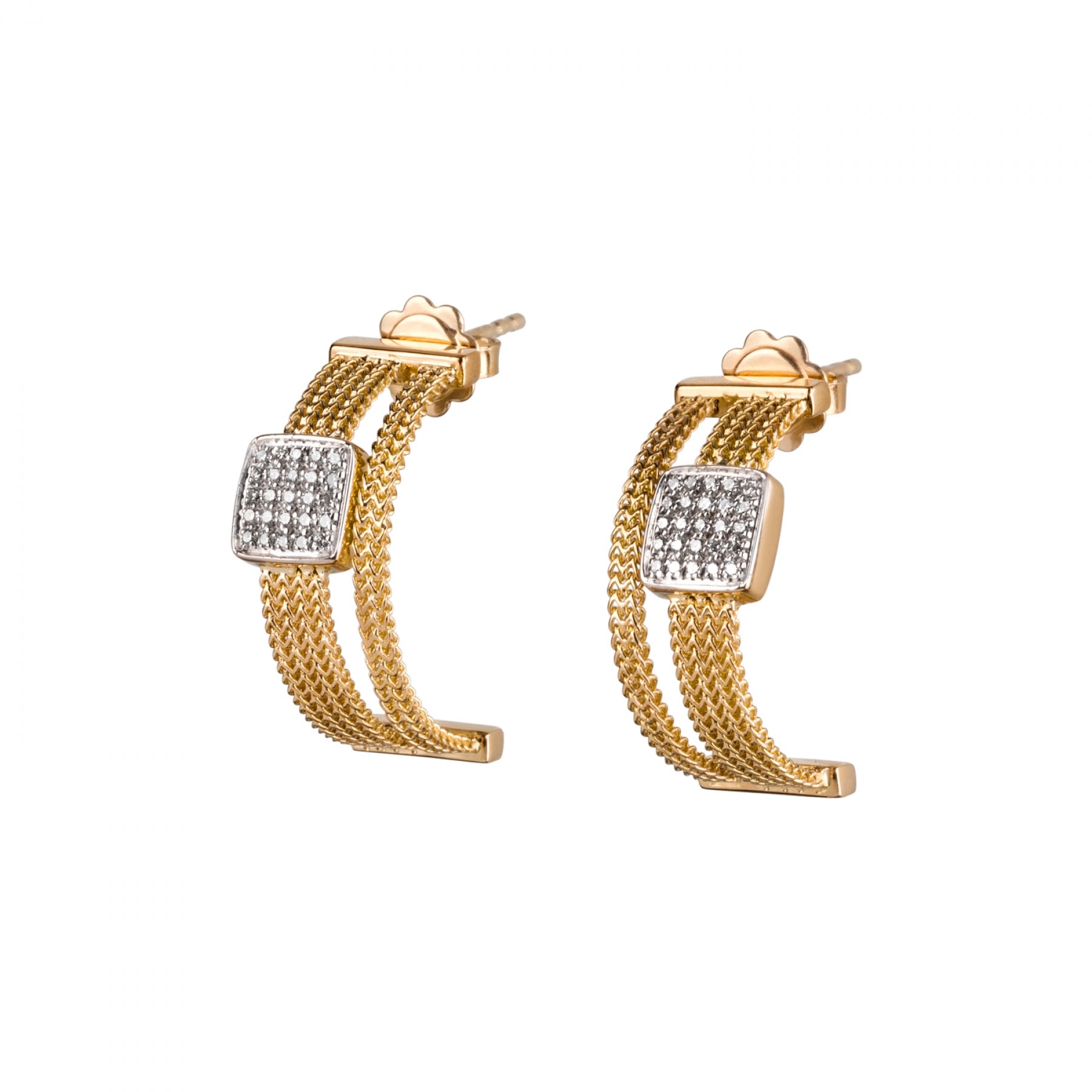 New York hoop earrings