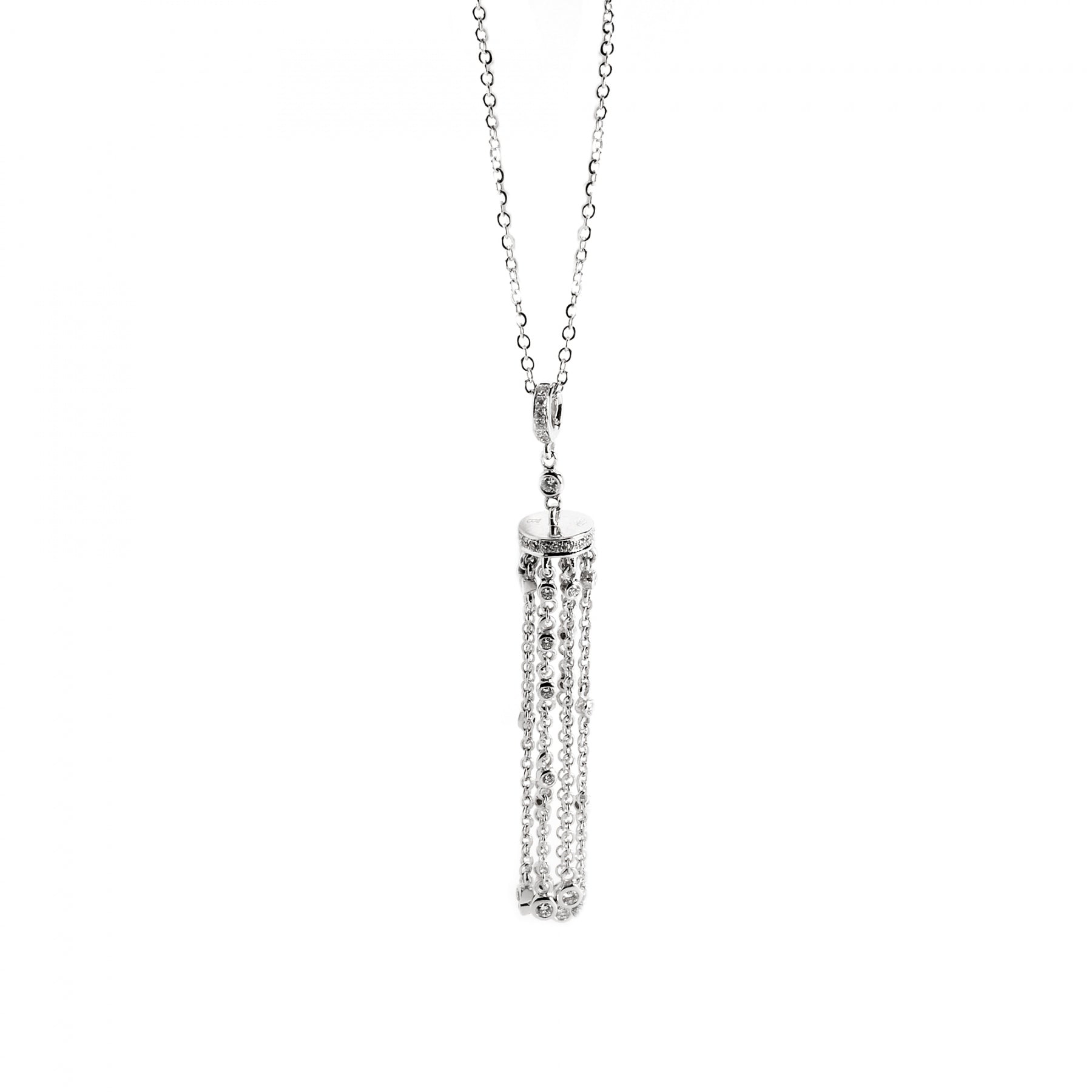 White gold Cascata pendant