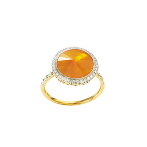 Fire Opal Cocktail Ring