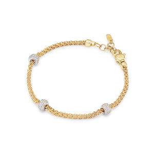 Bracciale Heritage oro giallo e diamanti