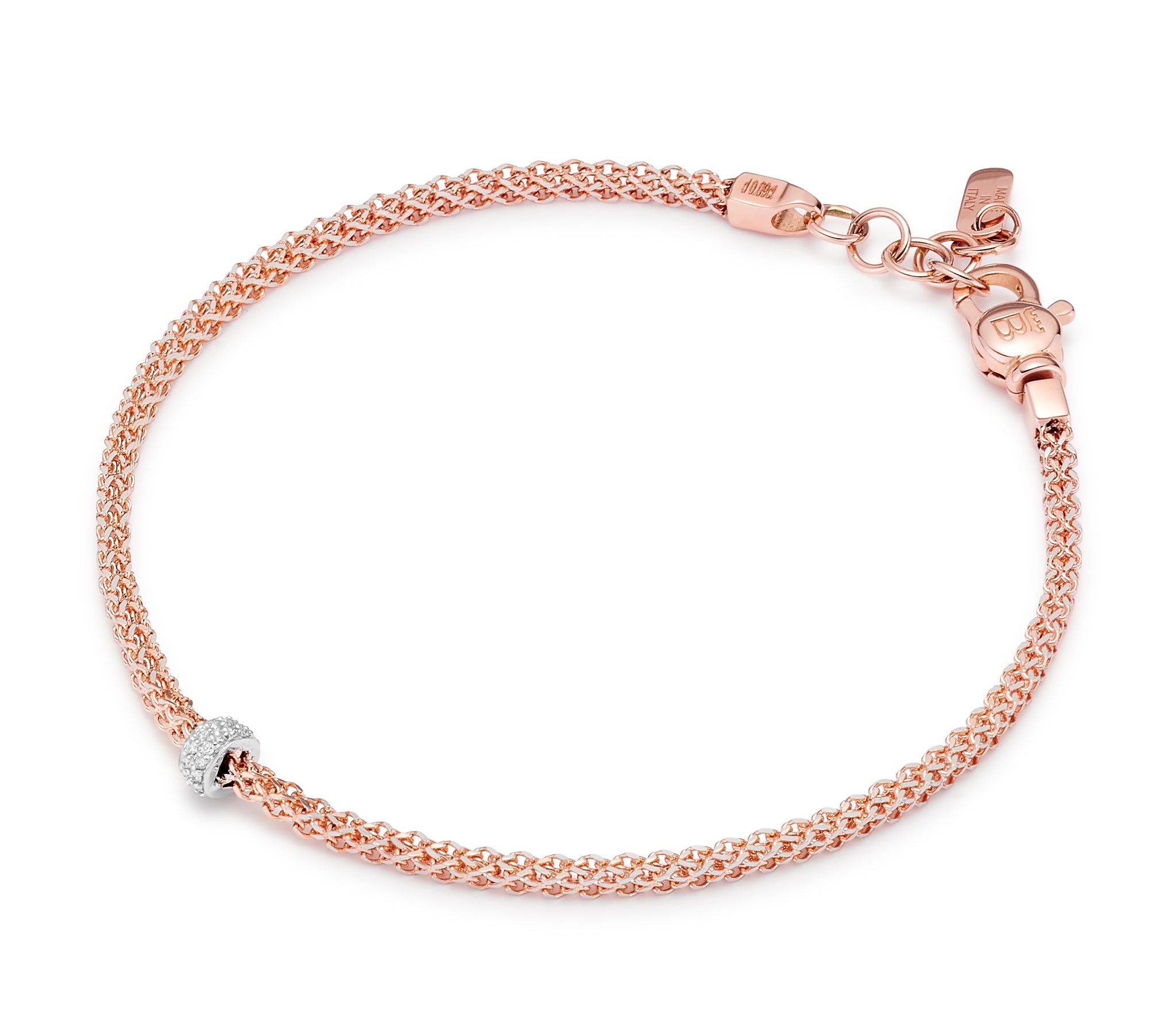 Bracciale Heritage oro rosa e diamanti