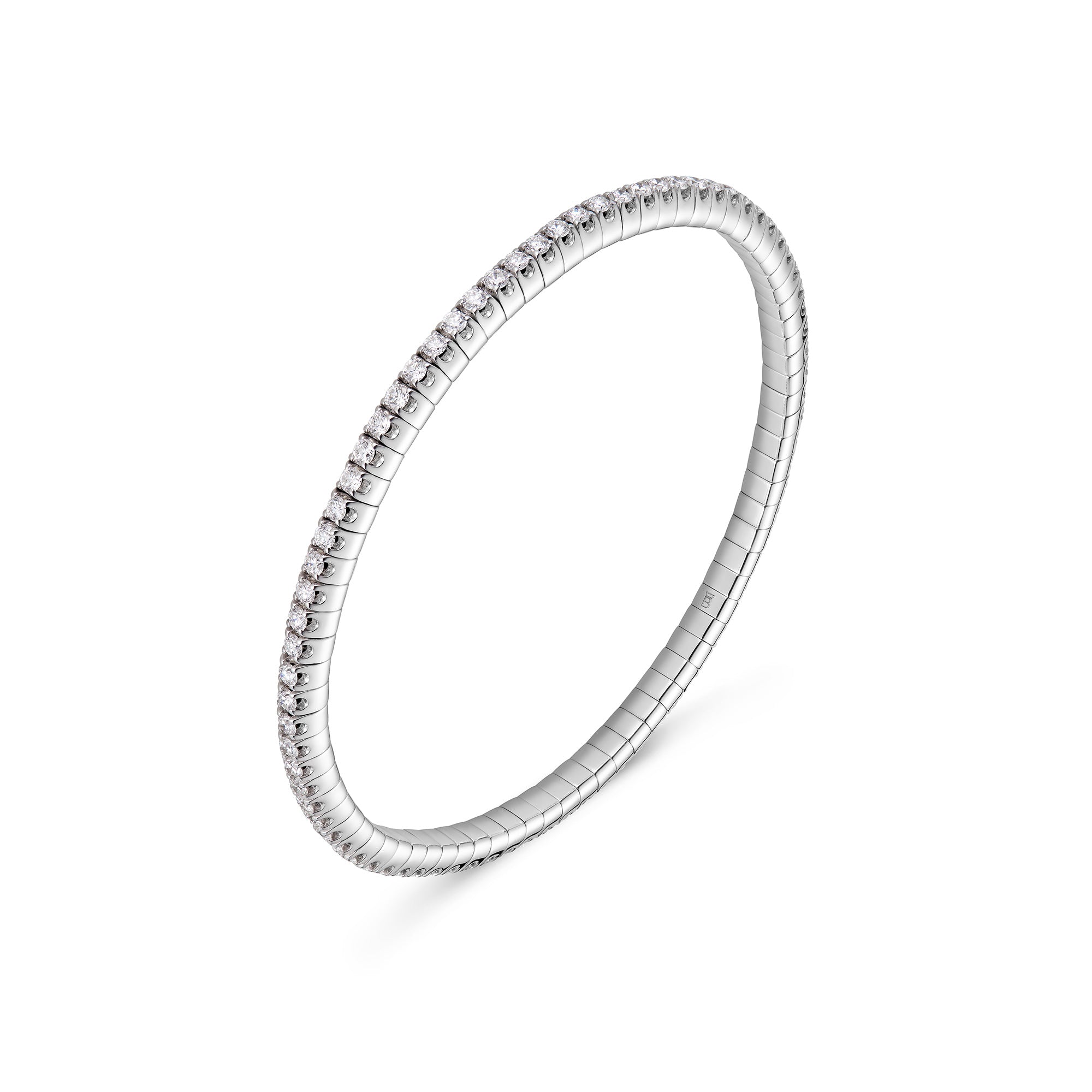 Flow bracelet white gold and diamonds