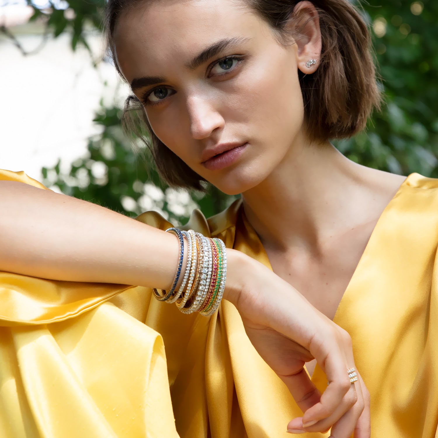 Bracciale Tennis Flow oro giallo e diamanti – Bizzotto Gioielli